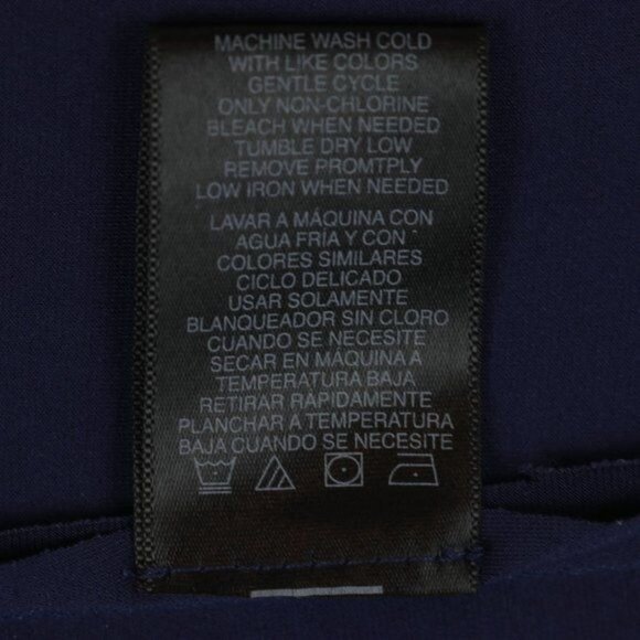 Norma Kamali Women's Small Navy V-Neck Ruched Empire Waist Knit Mini Dress - Picture 6 of 7